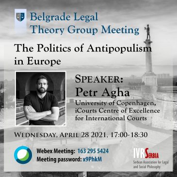 Petr Agha, The Politics of Antipopulism in Europe