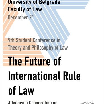 Deveta Studentska konferencija iz teorije i filozofije prava