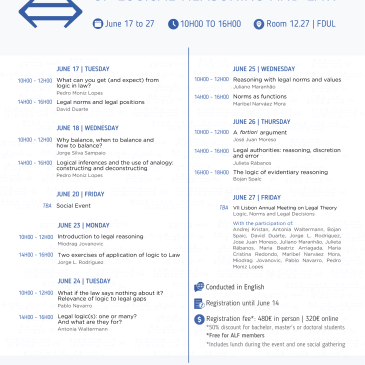 Call for Summer School of Logical Reasoning and Law